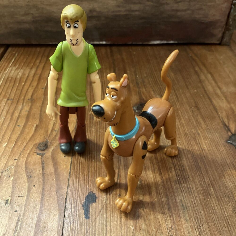 Vintage 2001 Hanna Barbera Scooby Doo Shaggy Poseable Figures 4.5“